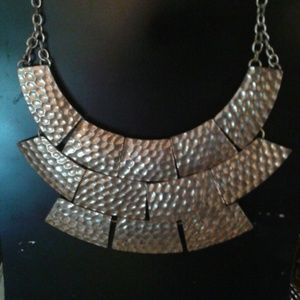ON SALE! Vintage Bronze unique statement necklace